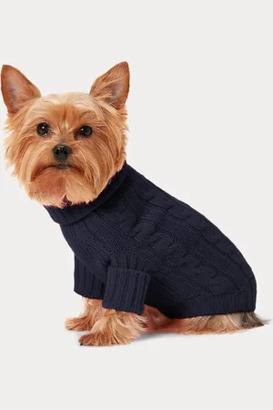 Ralph Lauren Kasjmier kabeltrui voor honden