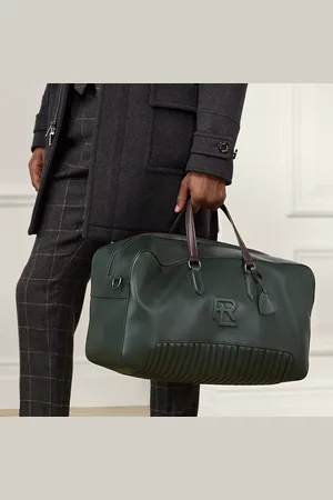 Ralph Lauren Doorgestikte kalfsleren reistas