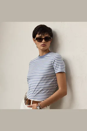Ralph Lauren Hallie gestreept katoen jersey T-shirt