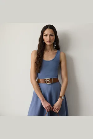 Ralph Lauren Ellis ribgebreide tanktop van katoenmix