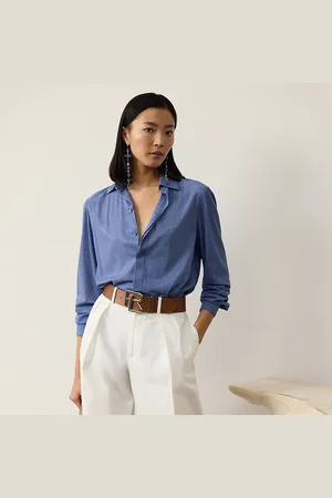 Ralph Lauren Adrien relaxed fit verfraaid overhemd