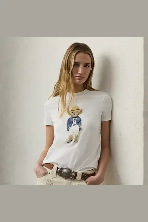 Ralph Lauren T-shirt met Hamptons Spring Polo Bear