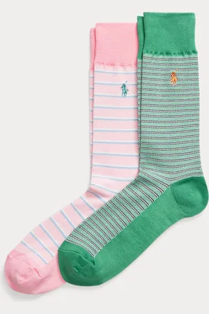 Ralph Lauren Set van 2 paar sokken met rugbystrepen