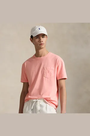 Ralph Lauren Custom slim mineral-dyed T-shirt met zak