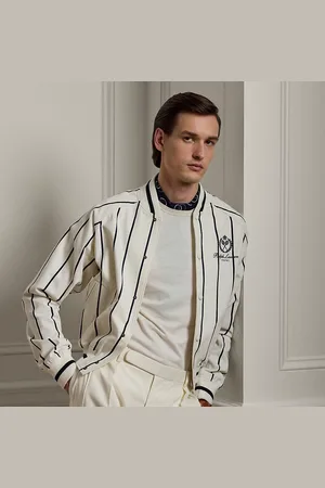 Ralph Lauren Langdon gestreept katoen-kasjmier jack