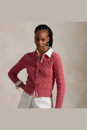 Ralph Lauren Kabelgebreid vest met ronde hals