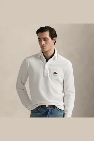 Ralph Lauren Classic fit nautisch mesh Polo-shirt