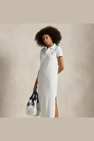 Ralph Lauren Katoenen mesh Polo-jurk