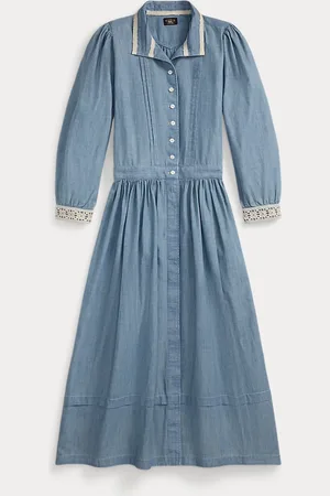 Ralph Lauren Indigo chambray jurk