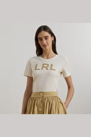 Ralph Lauren Katoenen jersey T-shirt met logo
