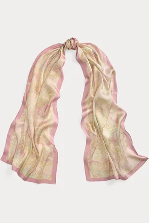 Ralph Lauren Zijden sjaal met paisleyprint