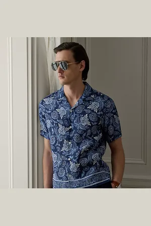 Ralph Lauren Linnen overhemd met paisleyprint