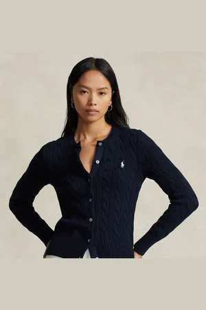 Ralph Lauren Kabelgebreid katoenen vest