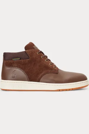 Ralph Lauren Waterbestendige sneakerlaars van leer en suède
