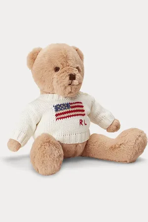 Ralph Lauren Kleine Polo Bear in trui met vlag