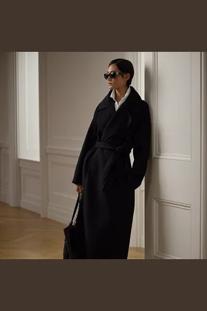 Ralph Lauren Leonarda kasjmier jas met overslag
