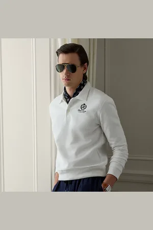Ralph Lauren Fleece Polo-shirt met geborduurd embleem