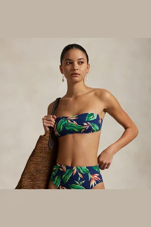 Ralph Lauren Bandeau-bikinitop met tropische print