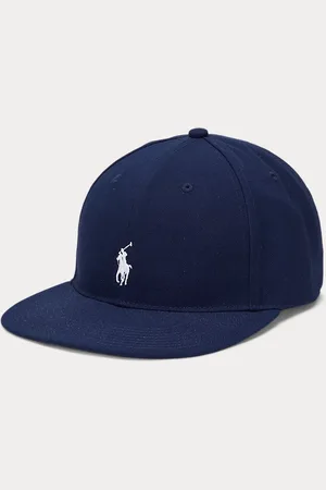 Ralph Lauren Keperstof baseballpet met hoge kroon