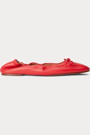 Ralph Lauren Leren ballerina