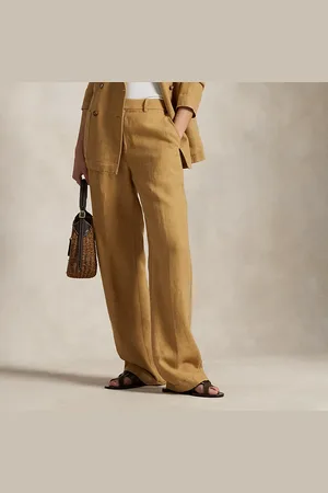 Ralph Lauren Relaxed straight fit linnen broek