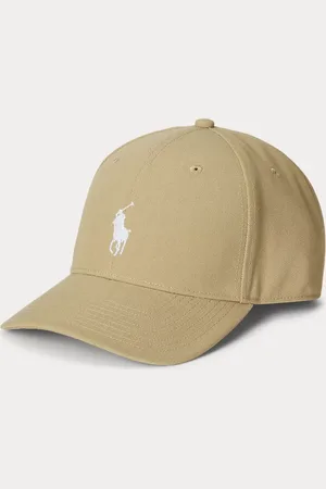 Ralph Lauren Keperstof baseballpet met hoge kroon
