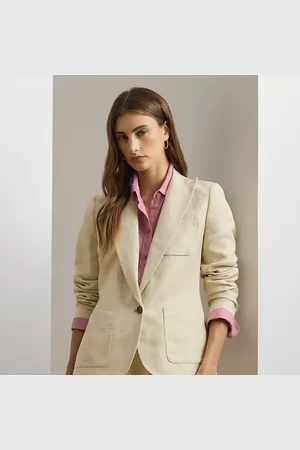Ralph Lauren Keperstof blazer van linnenmix