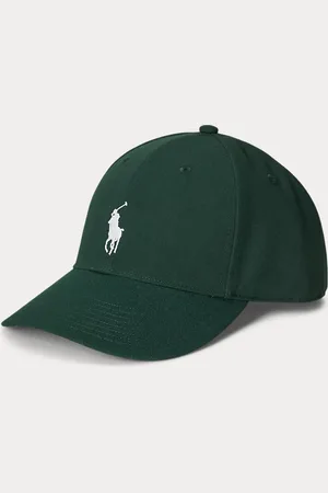 Ralph Lauren Keperstof baseballpet met hoge kroon