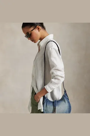 Ralph Lauren Kleine denim Polo ID schoudertas