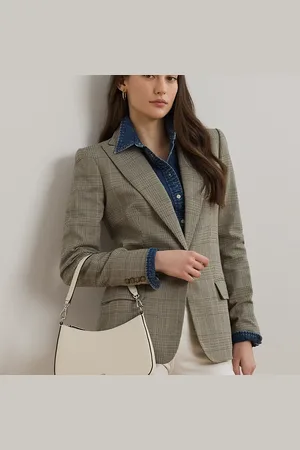 Ralph Lauren Danni medium leren tas met kruisarcering