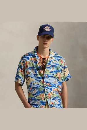 Ralph Lauren Classic fit overhemd met strandprint