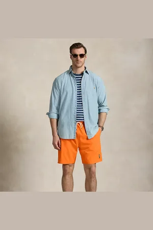 Ralph Lauren Grotere Maten - Traveler classic fit zwembroek met Bear