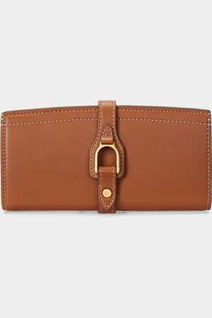 Ralph Lauren Kalfsleren slanke Welington portemonnee