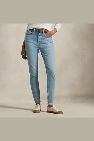 Ralph Lauren Super-slim jeans met hoge taille
