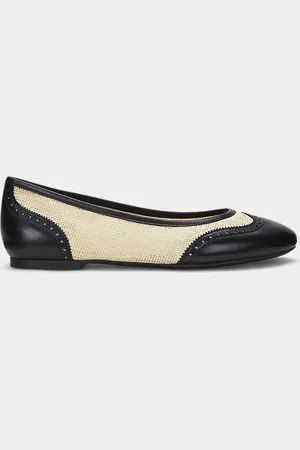 Ralph Lauren Jayna ballerina met vleugeltip