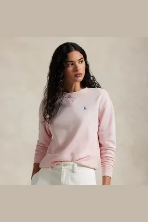 Ralph Lauren Lichtgewicht fleece trui met ronde hals