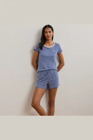 Ralph Lauren Gebreide pyjamaset met kanten rand