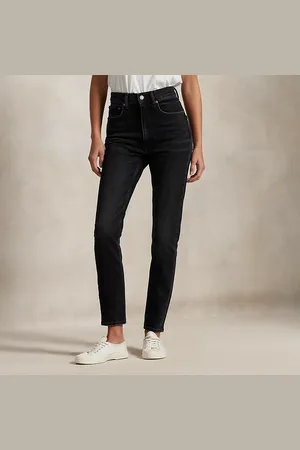 Ralph Lauren Super-slim jeans met hoge taille
