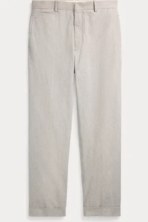 Ralph Lauren Slim fit gestreepte katoenen pantalon