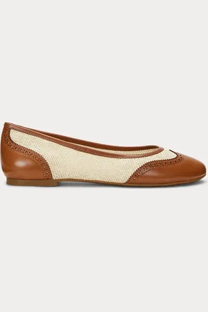 Ralph Lauren Jayna ballerina met vleugeltip