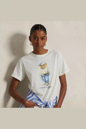 Ralph Lauren Katoenen jersey T-shirt met Polo Bear
