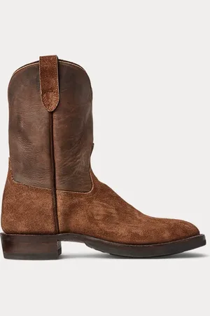 Ralph Lauren Laarzen van ruw suède en leer