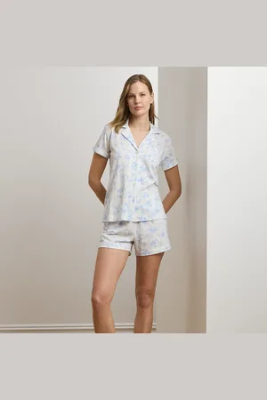 Ralph Lauren Gebloemde jersey pyjamaset met boxer