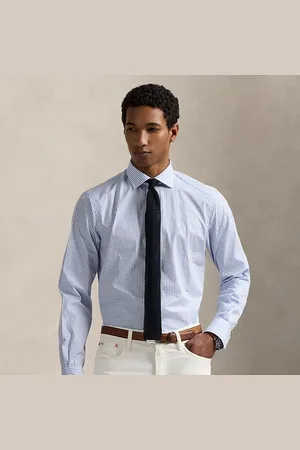 Ralph Lauren Classic fit geruit poplin overhemd