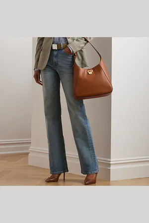 Ralph Lauren Petite - Jeans met hoge taille en wijde pijp