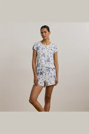 Ralph Lauren Gebreide pyjamaset met kanten rand