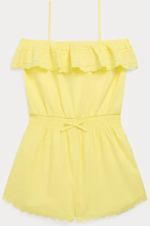 Ralph Lauren Katoenen batist romper met borduursel