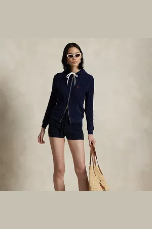 Ralph Lauren Kabelgebreide short met trekkoord