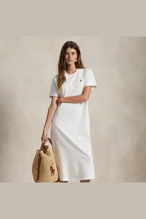 Ralph Lauren Katoenen jersey T-shirtjurk