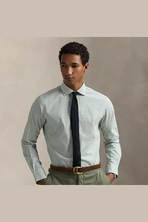 Ralph Lauren Classic fit Glen geruit poplin overhemd